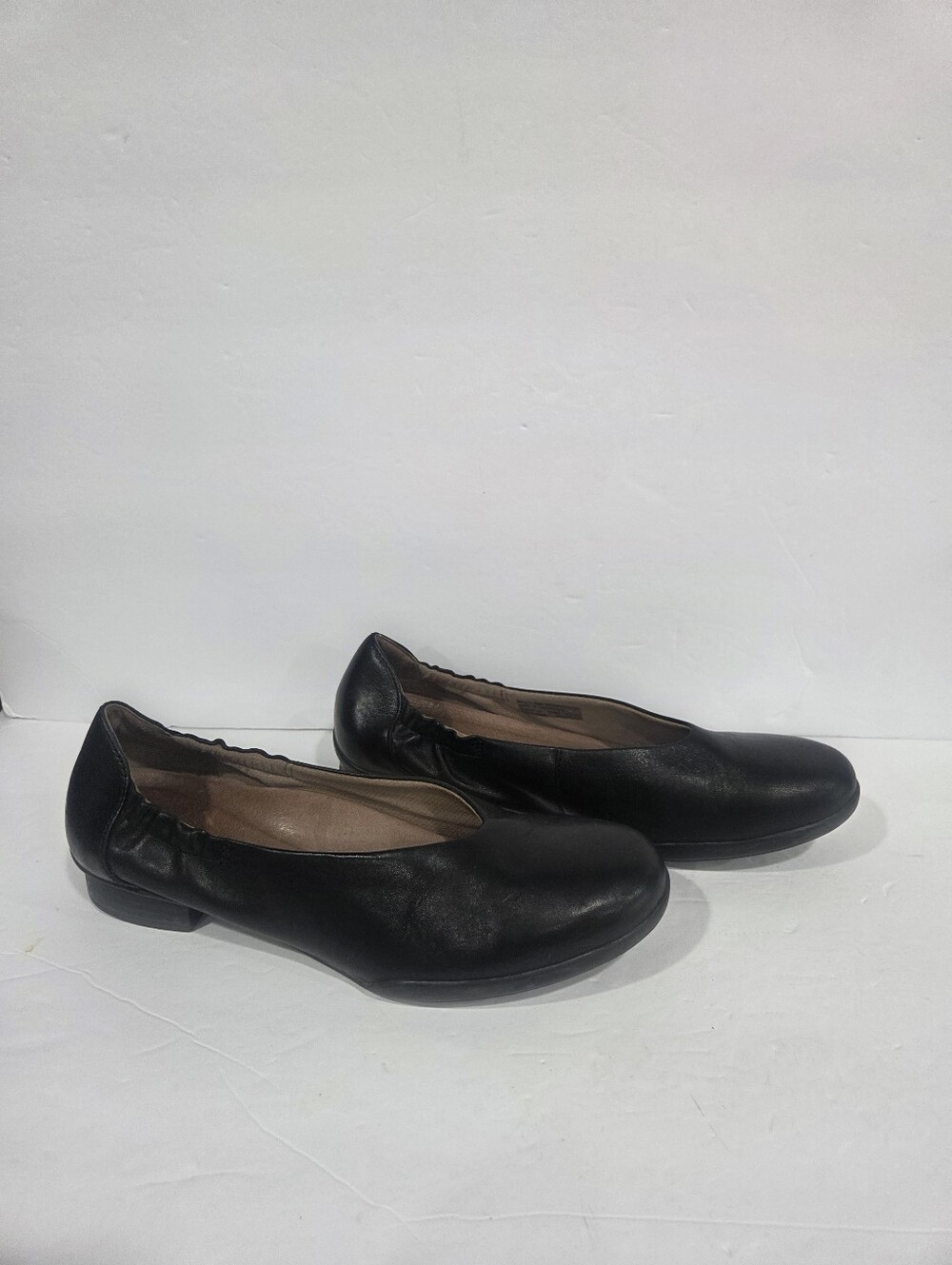 Dansko Kira Black Calf Women's Leather Ballet Shoes Sz.39(8,5-9)